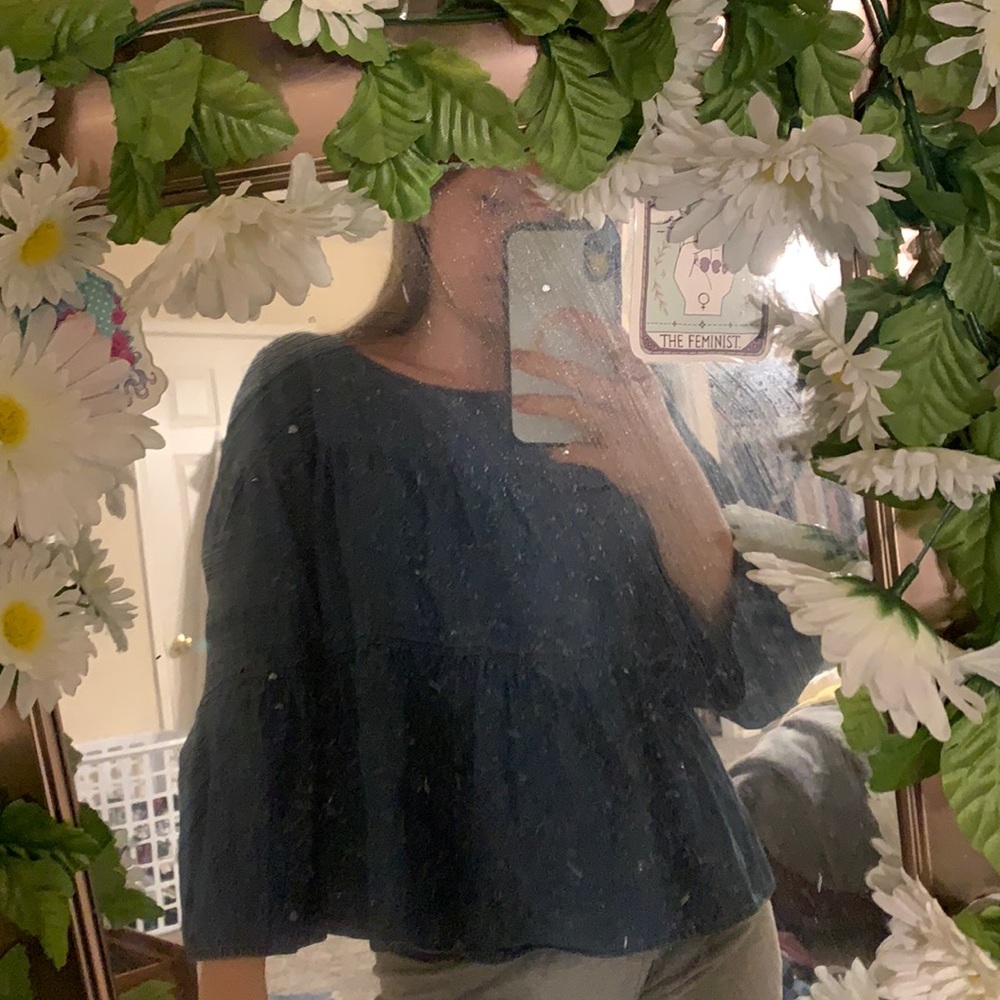 madewell denim top